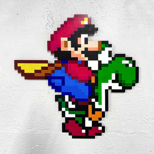 Imagen 2 de 7 de Cuadro Super Mario, Impresión Directa (madera Mdf, 6mm)