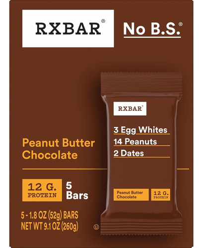 Barras De Proteína Rxbar, 12 G De Proteína, Refrigerios Sin