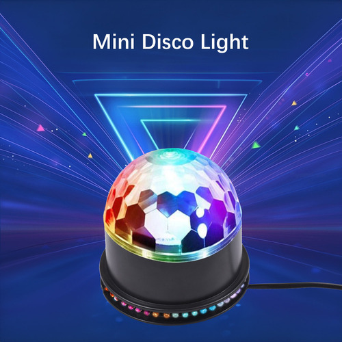 Lámpara Discoteca Mini Con Control De Sonido