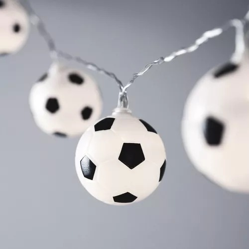 10 Balones De Fútbol Led Para Decoración Mundial Fifa Bar 