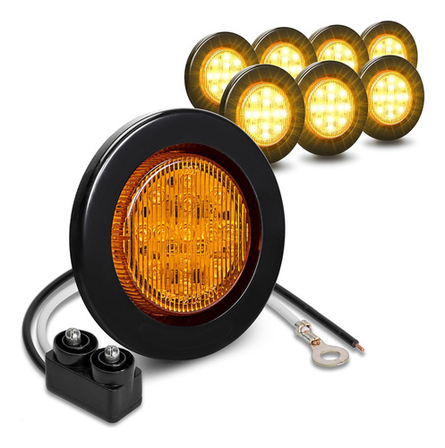 8 Luces Led Redondas De 2,5  De 10 [reflector 2 1] [ref...