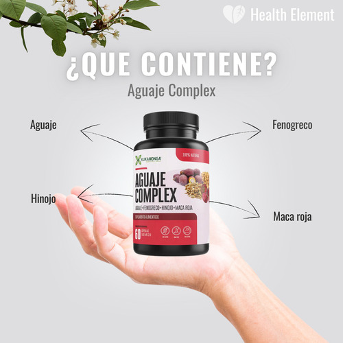 Kit Aguaje Complex + Shatavari | 60 Cápsulas | Kukamonga | Ingredientes Naturales | Balance Hormonal