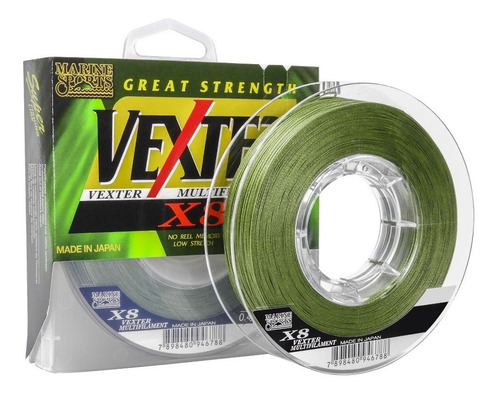 Imagem 1 de 3 de Linha Ms Multifilamento Vexter X8 0.19mm 20lb 300m