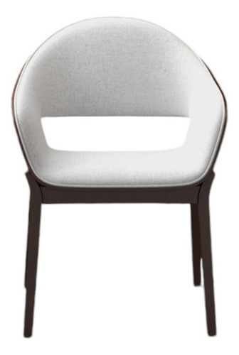 Silla Madera Haya Negra Asiento Gris - Building Art