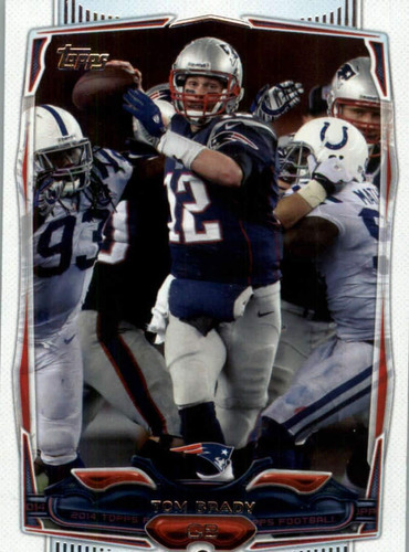 2014 Topps Football 52 Tom Brady Patriotas De Nueva Inglater