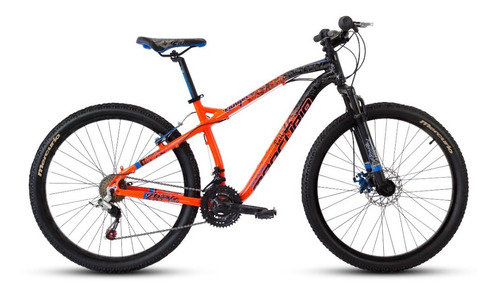 Bicicleta Mercurio Ranger Aluminio 21 Velocidades Rodada 26 Color Naranja