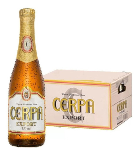 Cerveja Cerpa Export Long Neck 350ml 24 Unidades