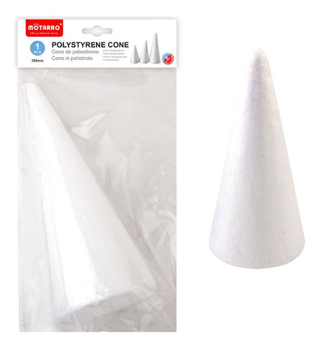 Cono De Plumavit 25 Cm Para Manualidades