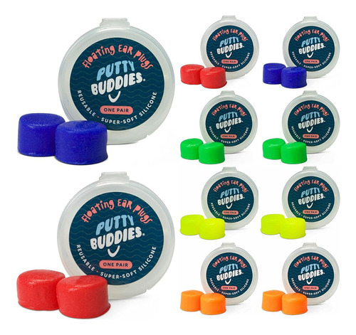 Putty Buddies Floating Earplugs 10-pair Pack - Tapones Para 