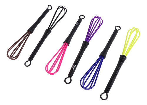 10pcs Batidor Multicolor Mezclador De Pigmentos Perfecto Par