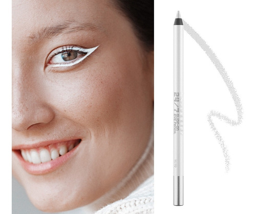 Imagen 4 de 9 de Lapiz Delineador Blanco Iluminador Ojos Cejas Microblading