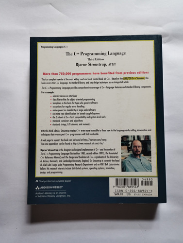 Livro: The C++ Programming Language - Bjarne Stroustrup - Em Inglês (Usado)