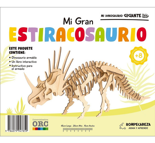 Estiracosaurio - Mi Dinosaurio Gigante 3d