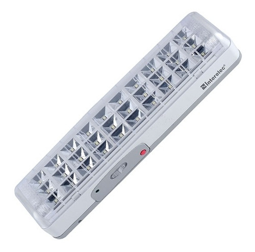 Luz De Emergencia Interelec Inter-30led Con Batería Recargable 2.4 w 220v Blanca