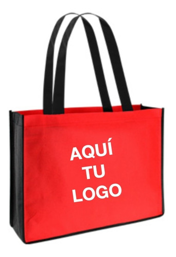 Bolsa Reutilizable Con Estampado Personalizado / Pack 50 Un