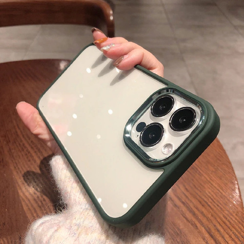 Funda para iPhone Pro Pro Max Normal de primera calidad Rigid Color 13 Pro - Funda dura verde