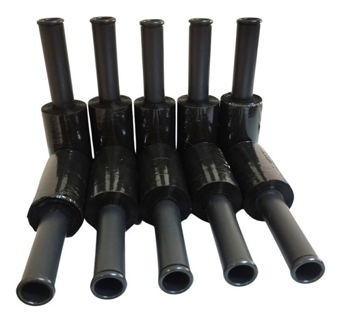 Kit Com 30 Rolos De Filme Stretch Preto- Com Aplicador
