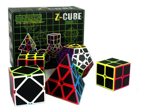Pack Set De 5 Cubos Fibra Carbono Z-cube