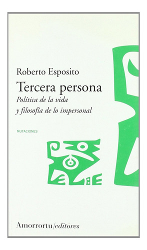 Tercera Persona - Roberto Esposito