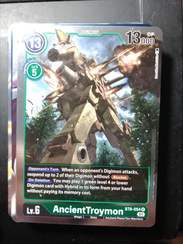 Ancienttroymon - Double Diamond -carta Digimon Brilla Bandai