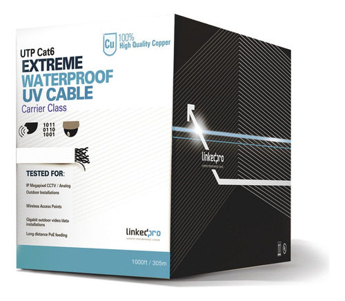 Cable Utp 305m Cat6 23awg, Blanco Pro-cat-6-ext-litew