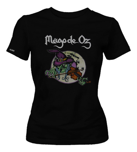 Camiseta Dama Mujer Mago De Oz Banda Rock Metal Dbo2