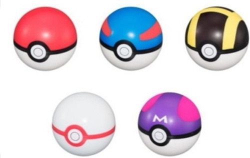 Pokemon Pokebola Con Muñeco Varios Colores