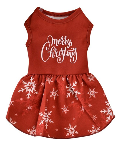 Vestido Navideño Para Mascotas Talla M Petlandiachile