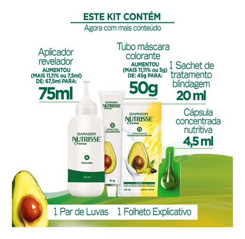 Tintura Nutrisse Creme Grafite 30 Castanho Escuro Garnier