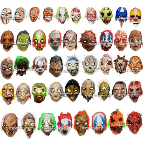50 Mascaras Halloween Terror Surtidas Calaveras Payasos Etc | Envío gratis 50 Mascaras Halloween Terror Surtidas Calaveras Payasos Etc | Envío gratis