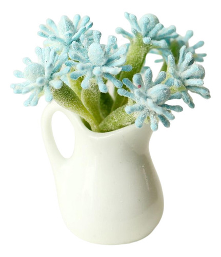 Accesorios De Flores Para Casa De Muñecas, Casa De Azul