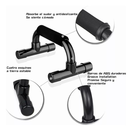 Barra Soporte Para Lagartijas, Push Up Bars Con Agarre Espum