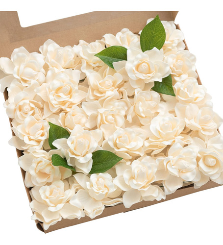 Ling's Moment Flores De Boda Artificiales Gardenia De 2.7 Pu