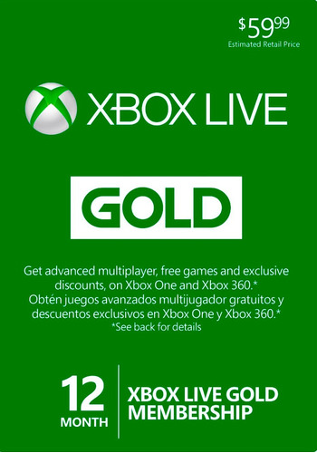 Xbox Live Gold 12 Meses Xbox 360 One Colombia Usa Código