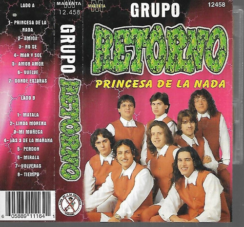 Grupo Retorno Album Princesa De La Nada Sello Magenta Kct