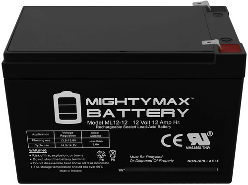 Bateria 12v 12ah 12 V Ups Lámpara Alarma Cerco Eléctrico