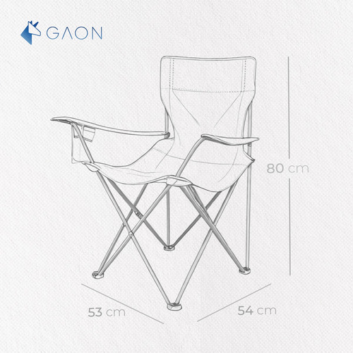 Silla Playera Plegable Portatil Para Exteriores Camping Gaon