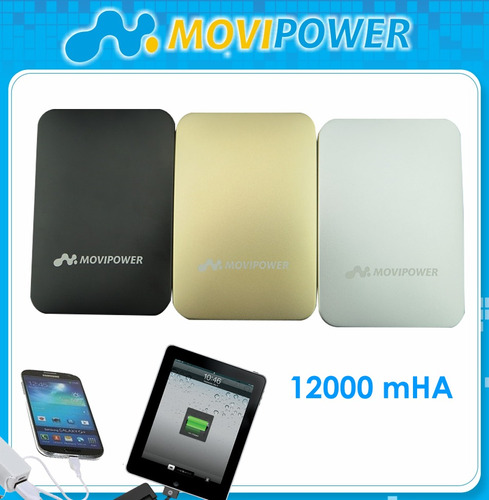 Cargador Portatil Powerbank Power Bank 12000mah Movipower