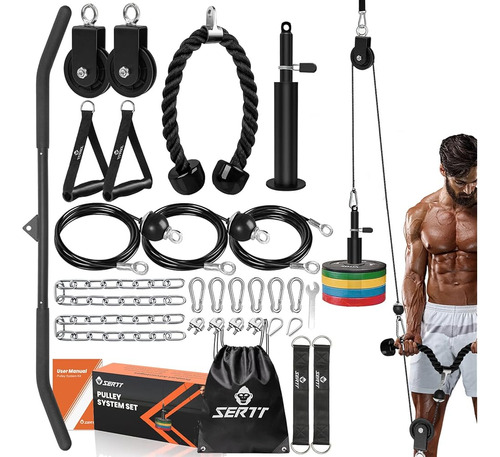Sertt Weight Polea System Gym, Polea Pro Home Cable Polea Sy