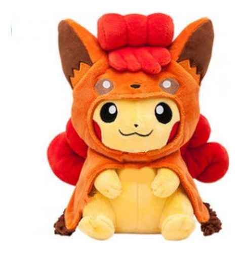Pikachu De Peluche Con Disfraz Vulpix Pokémon Importado Cute