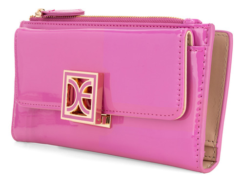 Cartera Flap Cloe Imicni Grande Color Fucsia