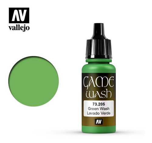 Pintura Vallejo Game Wash: Lavado Verde-green Wash