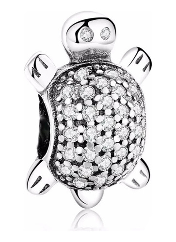 Charm Modelo Tortuga Brillos  De Plata 925 + Regalos