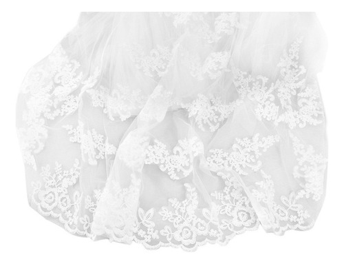 Velo De Novia Con Peine Blanco De 3 M De Largo Para Boda, An