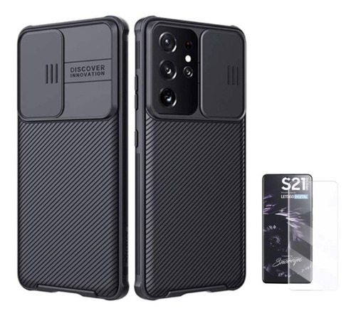 Case Nillkin Camshield Para Samsung Galaxy S21 Ultra + Vidri