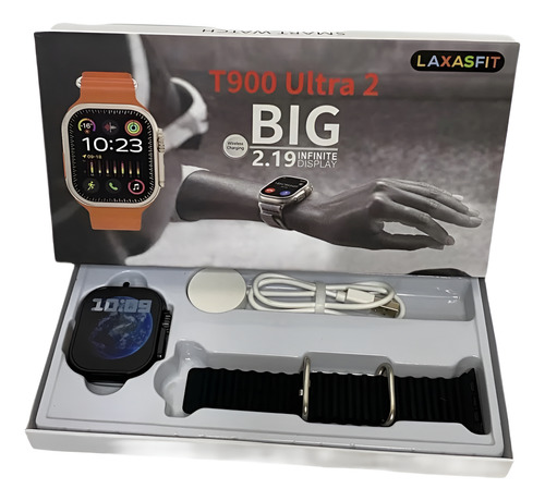 Reloj Inteligente T900 Ultra 2 Big 2.19 Smartwatch Tactil Negro Negro