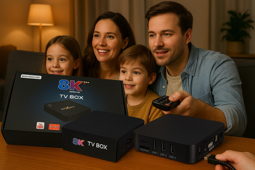 Android 13.0 Tv Box Ultra Hd 8k 512g . Smart Negro Estándar