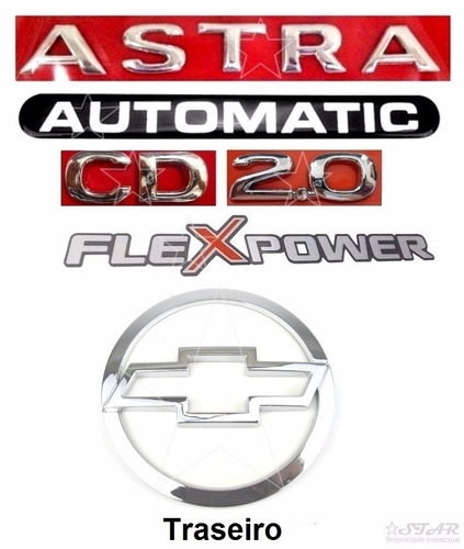 Emblemas Astra Automatic Cd 2.0 Flexpower + Mala - 2003 À 07