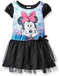 Bello Vestido Disney De Minnie Mouse Aterciopelado Talla 5