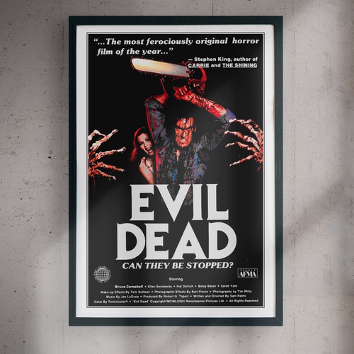 Cuadro 60x40 Peliculas - Evil Dead - Terror Poster 